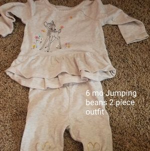 Girls 2 piece Jumping beans outfit